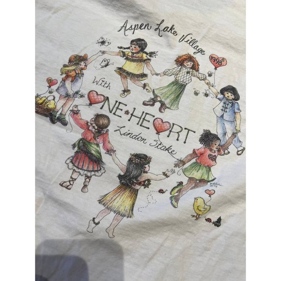 1998 90 one heart equality anti racism world peace shirt - Picture 3 of 9